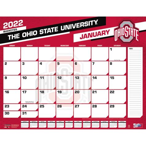 Osu 2022 Calendar